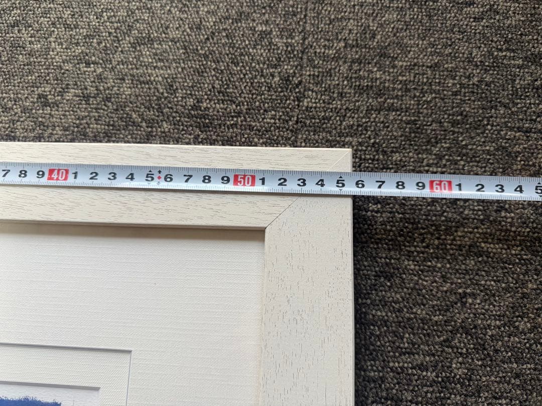 【 青の時間 】 渡辺宏 絵画 版画 修復歴等なし