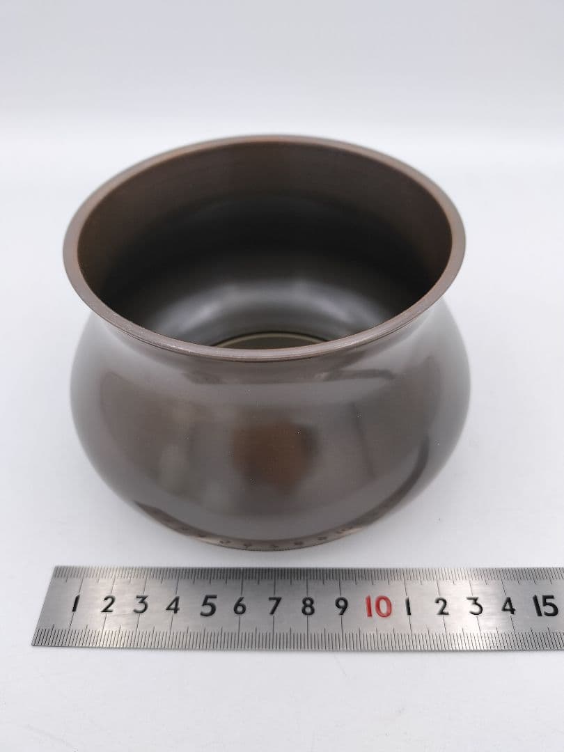 b977 建水 唐銅 えふご 般若勘渓 木箱 茶道具 古物