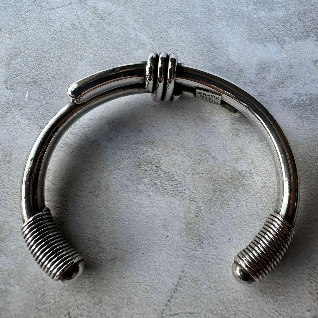 ヴィンテージ ヘビーモダニストブレスレット シルバー925 メキシコ製