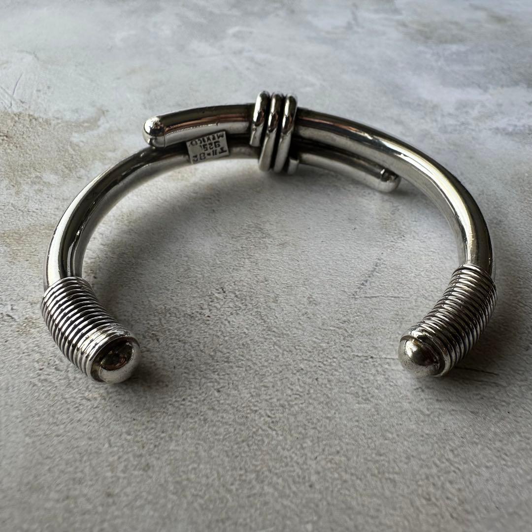 ヴィンテージ ヘビーモダニストブレスレット シルバー925 メキシコ製