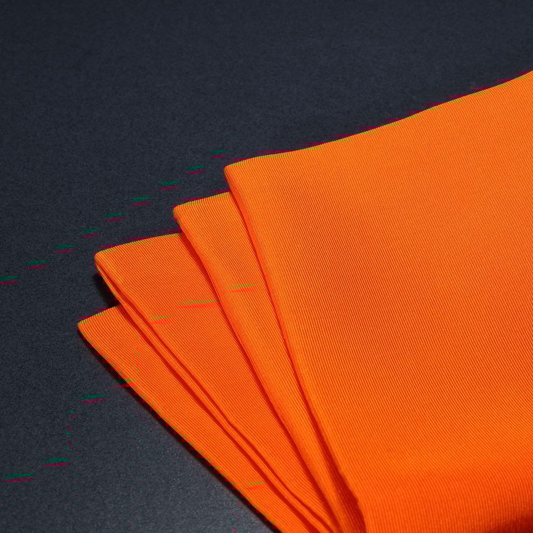 【茶道具】帛紗　朱　平安翔苑　美品　紙箱　R1658