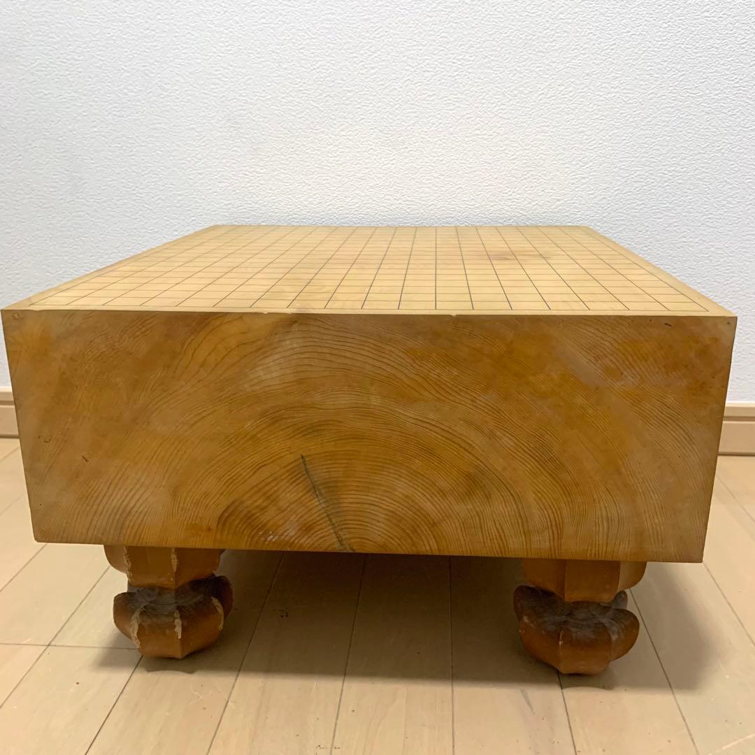 【高級】本榧 脚付碁盤 5寸 ヘソ有り 19路盤