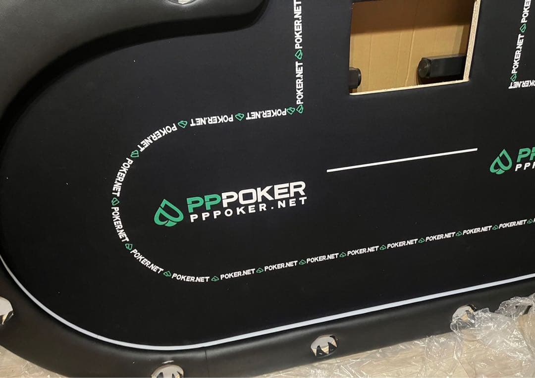 新品未使用 LEDポーカーテーブル　WPTブラックデザイン 　カジノテーブル