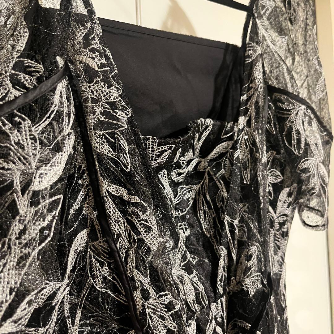 【FRAY I.D】新品タグ付き / M / カーブパネルエンブロイダリードレス