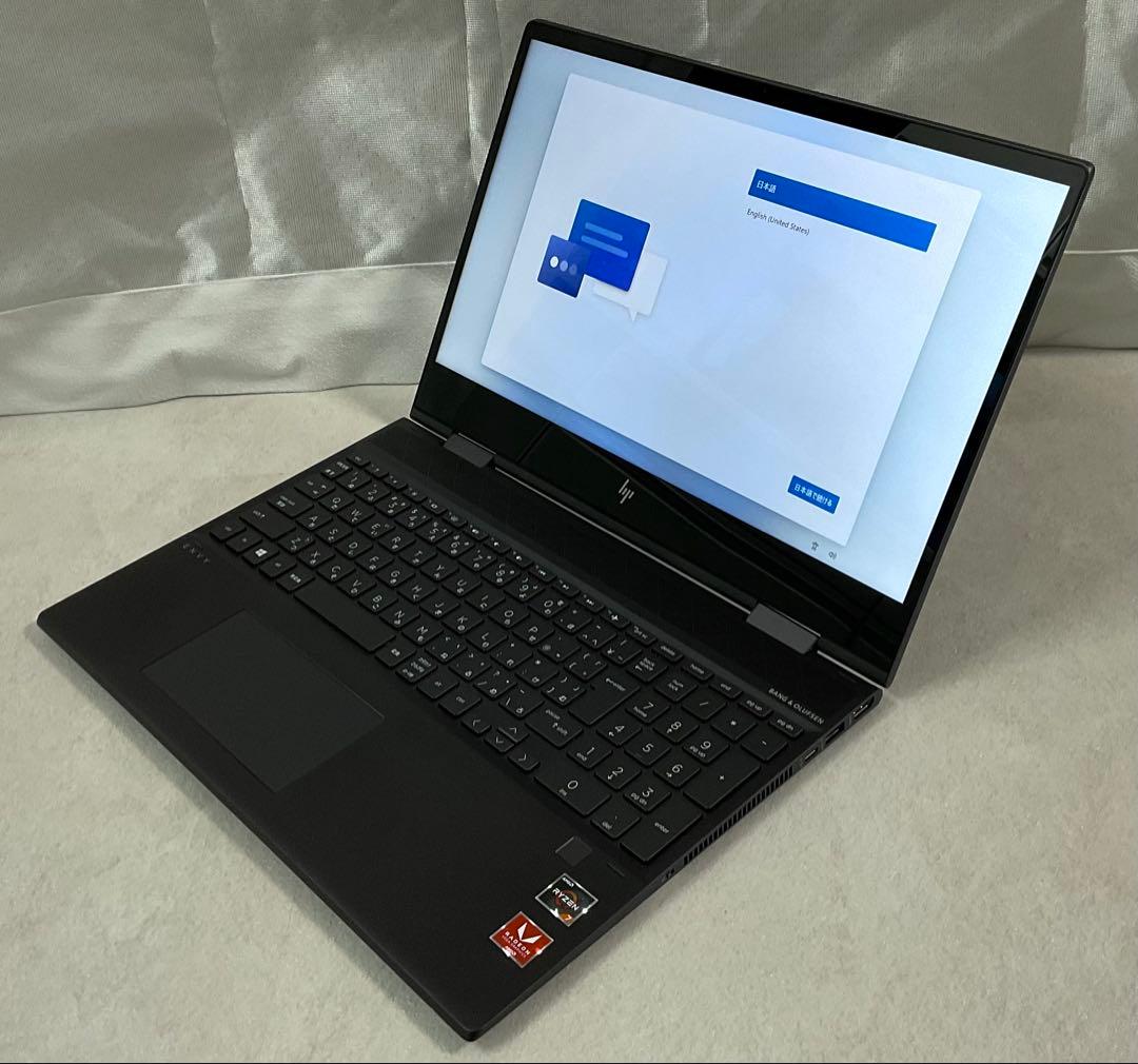 HP ENVY x360 15 Ryzen7ノートPC 本体 + ACアダプター