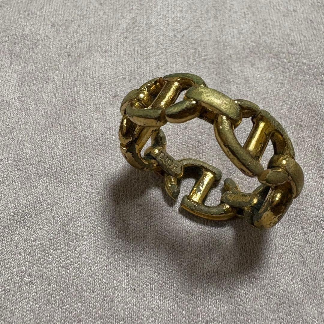 Dior CD NAVY リング ゴールド　箱付き