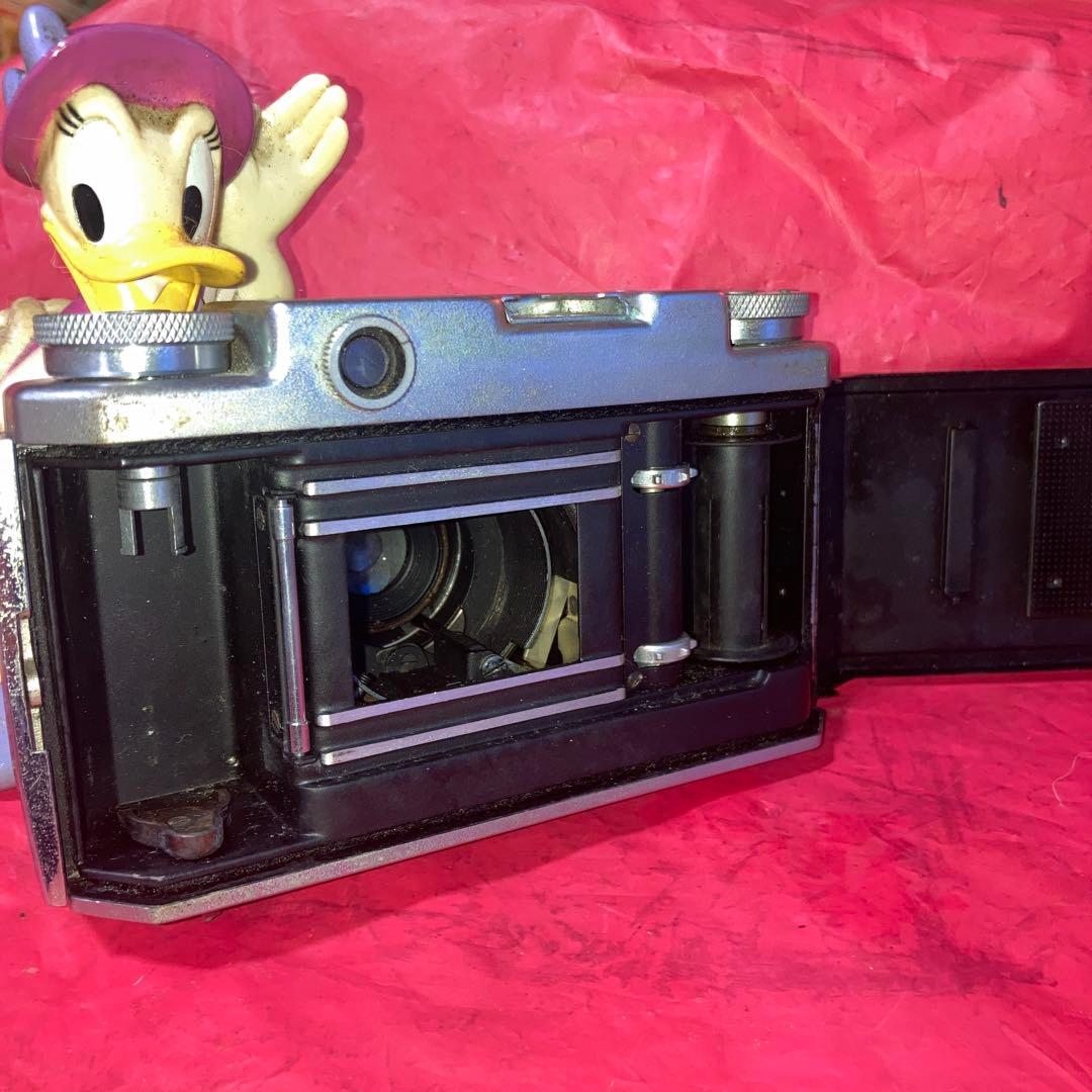 アンティークKonicaIIレンジファインダーカメラ訳有レンズ別購入機動完動傷有