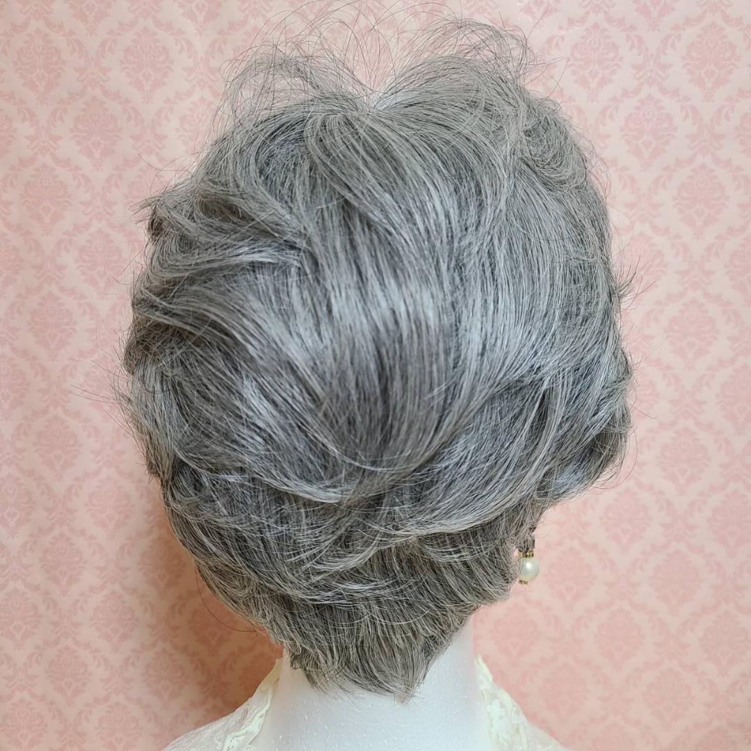 【専用】白髪50％・白髪80％グレイヘア　フルウィッグ2点セット