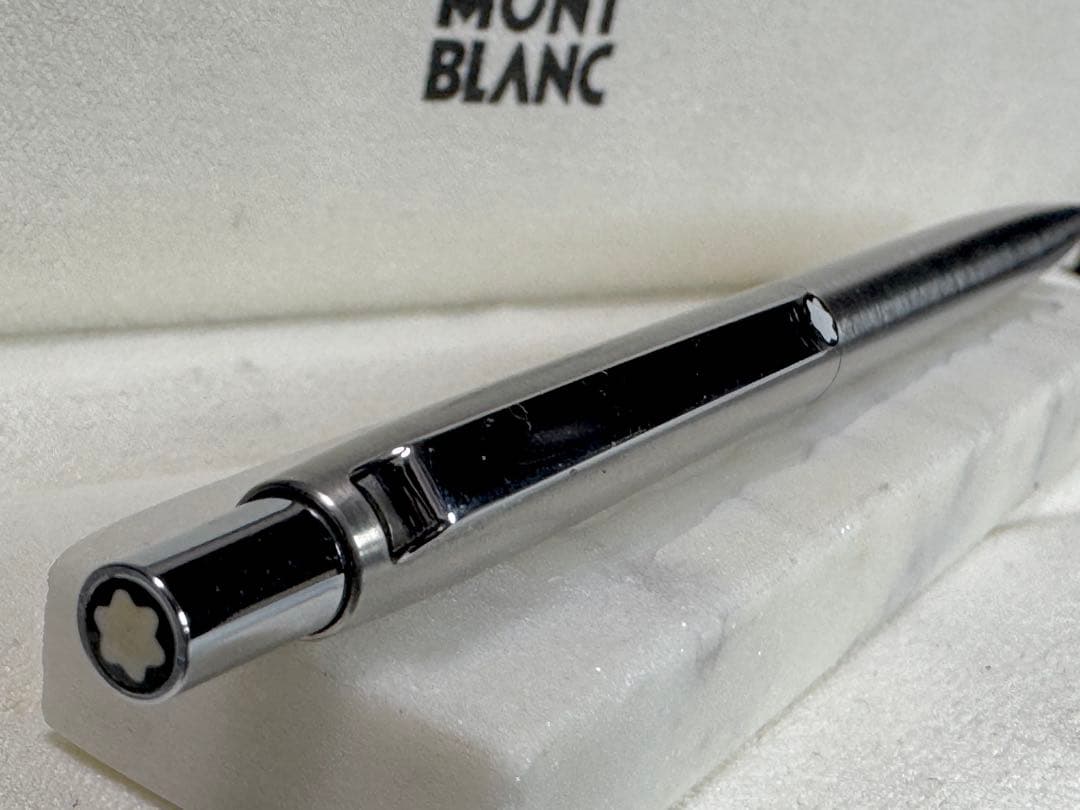 【新品同様】MONT BLANC 1990S シルバーボールペン　スリムライン