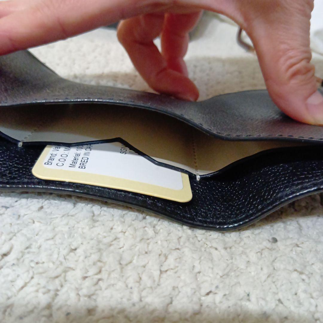 Valextra ブラック 三つ折り財布