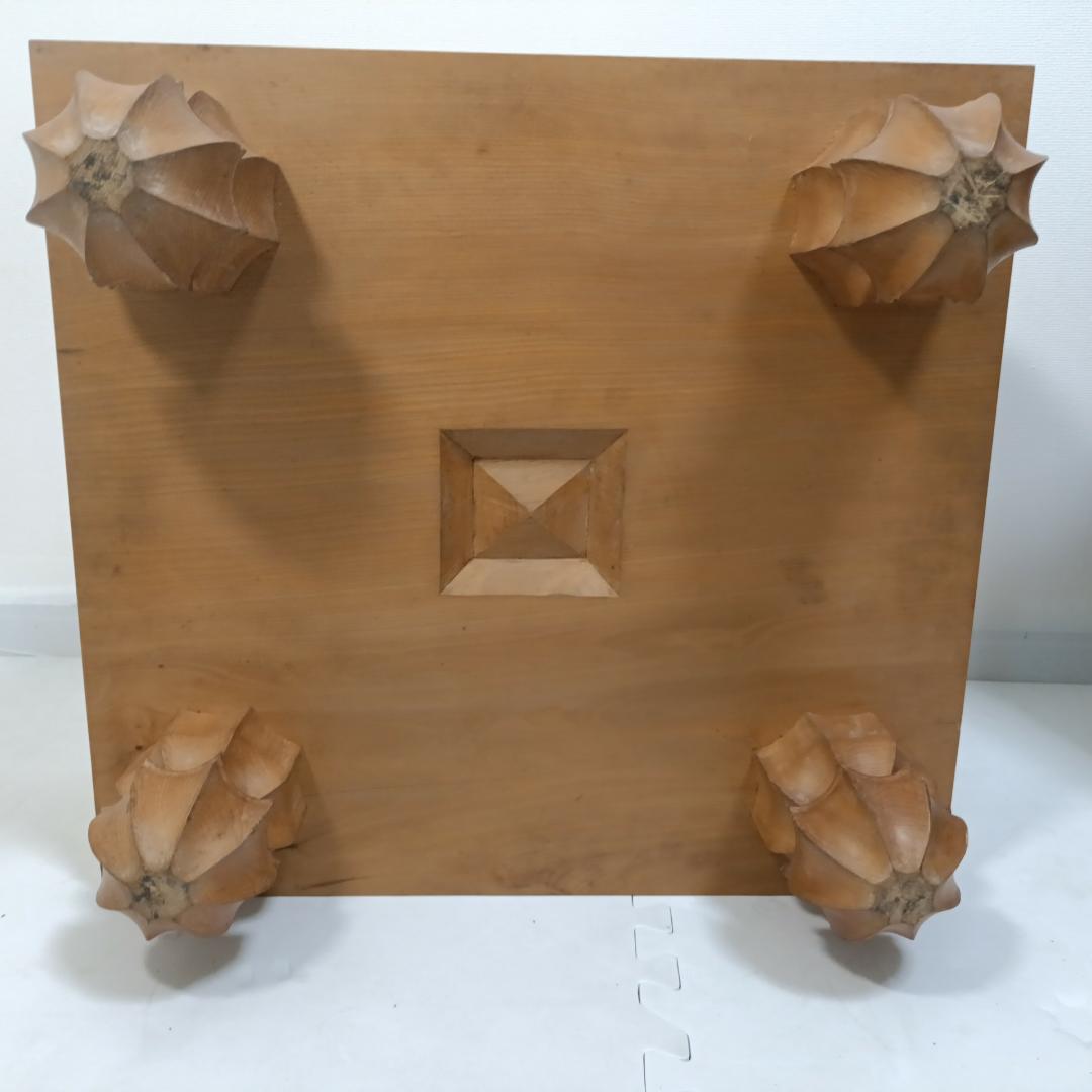 本榧 ほんかや 囲碁盤 囲碁 4.5寸 ヘソ 脚付 最高級 厚め 芯持ち