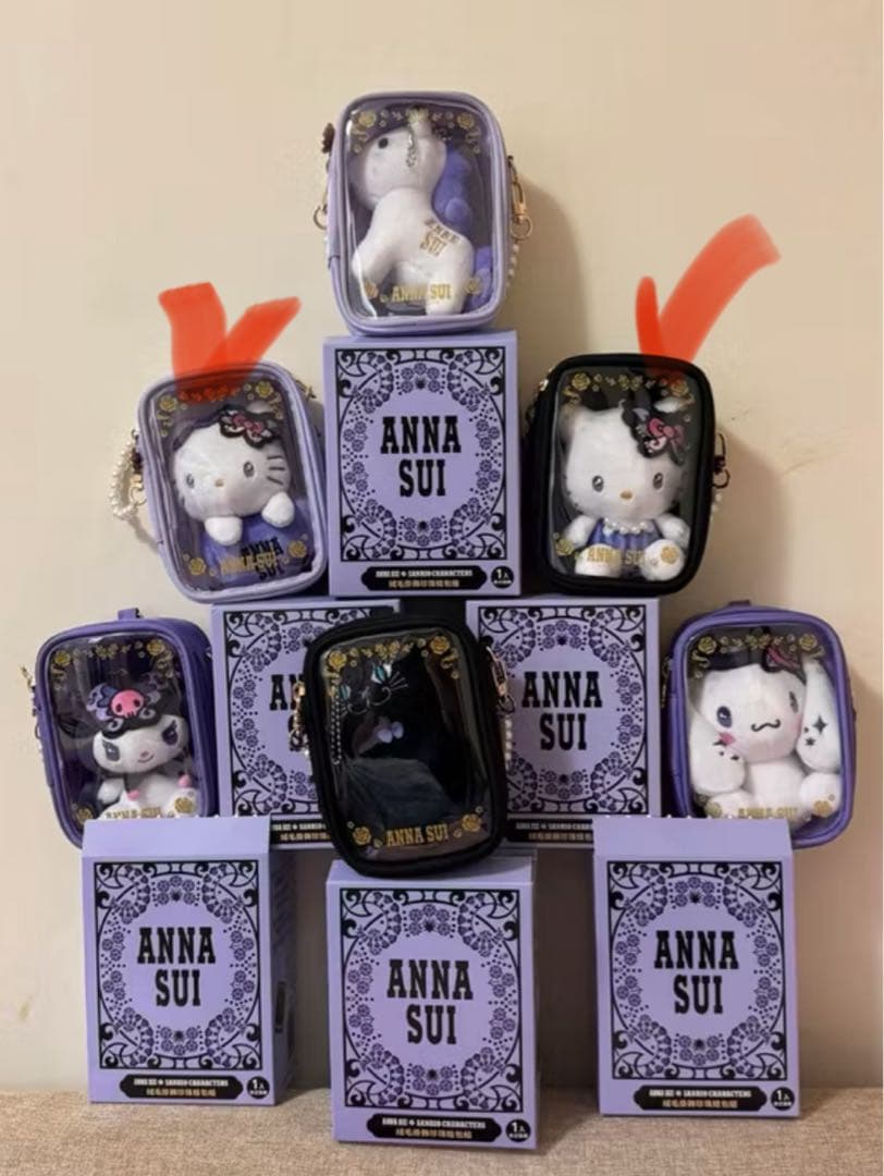 台湾セブン限定 ANNA SUI × サンリオ ハローキティぬいぐるみポーチ