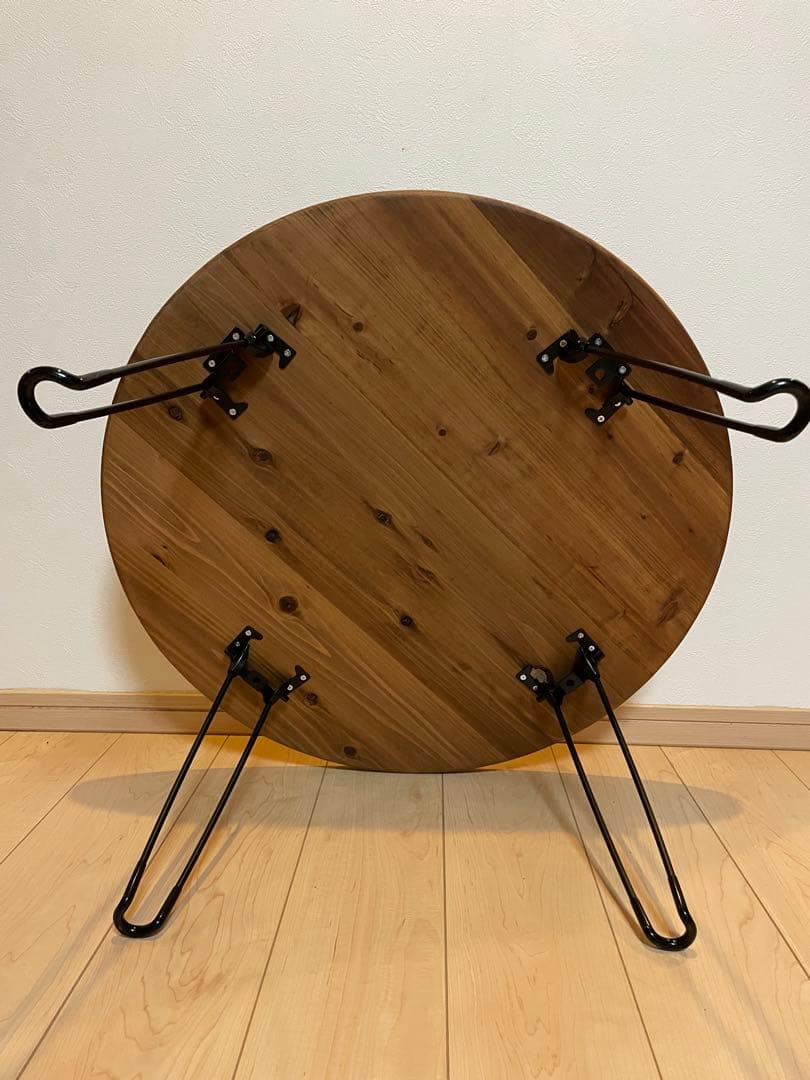 円卓　折りたたみテーブル　ちゃぶ台　アウトドアテーブル　ローテーブル　丸テーブル