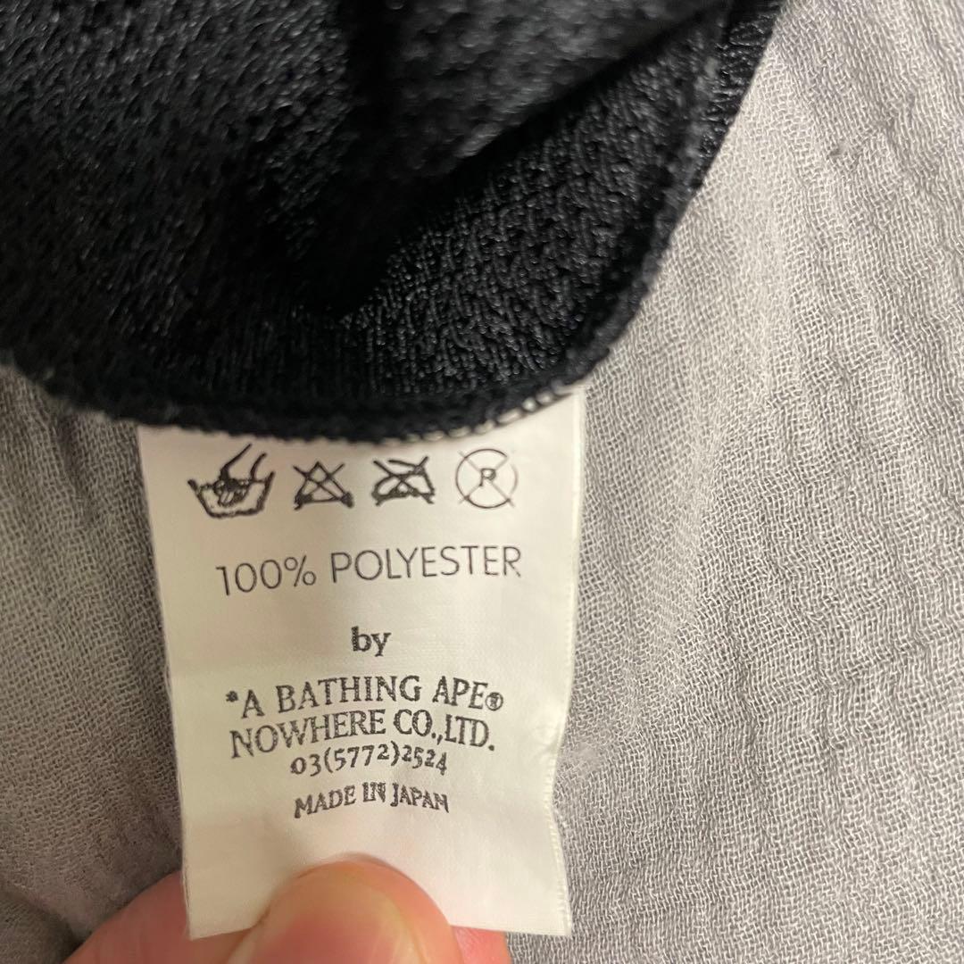 A BATHING APE タンクトップ メッシュ ブラック 日本製