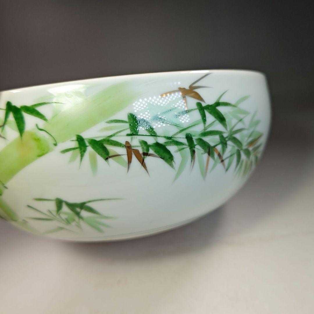 イ750 水指『洞華苑　色絵　平水指　共箱』茶道具