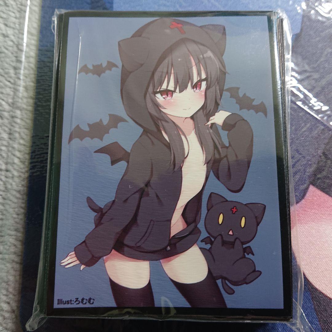 β2 このすば 黒パーカー&ちょむすけ めぐみん スリーブ&プレイマット