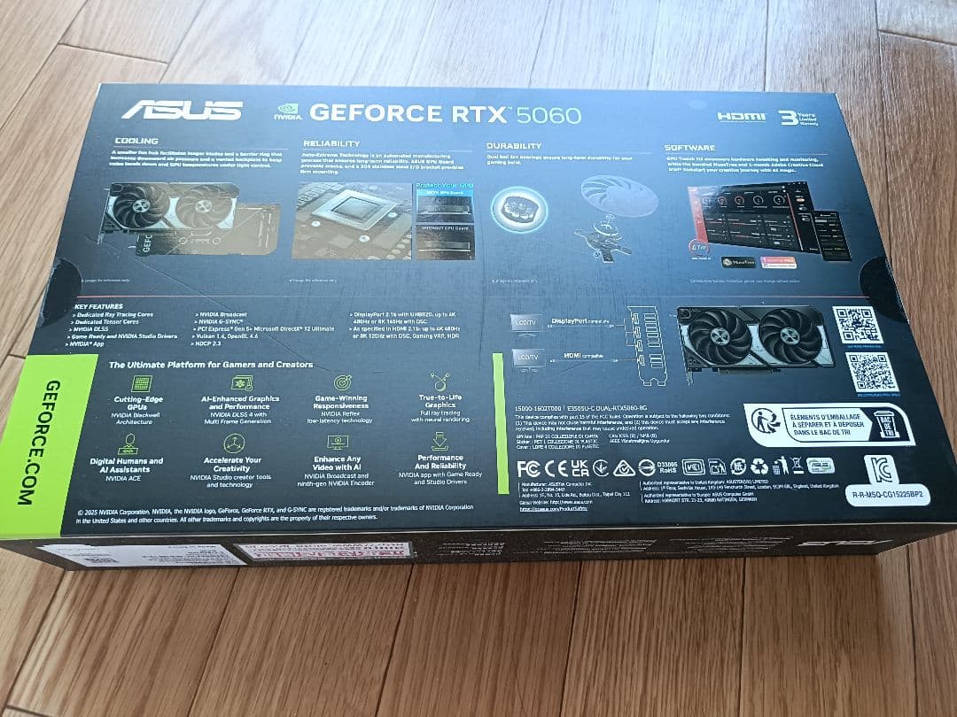 グラフィックボード・グラボ・ビデオカード ASUS GEFORCE RTX 5060 8GB