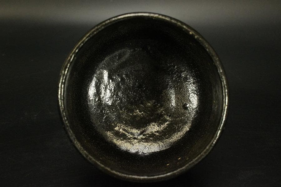 茶道具 黒楽茶碗 書付 時代(ZE547)