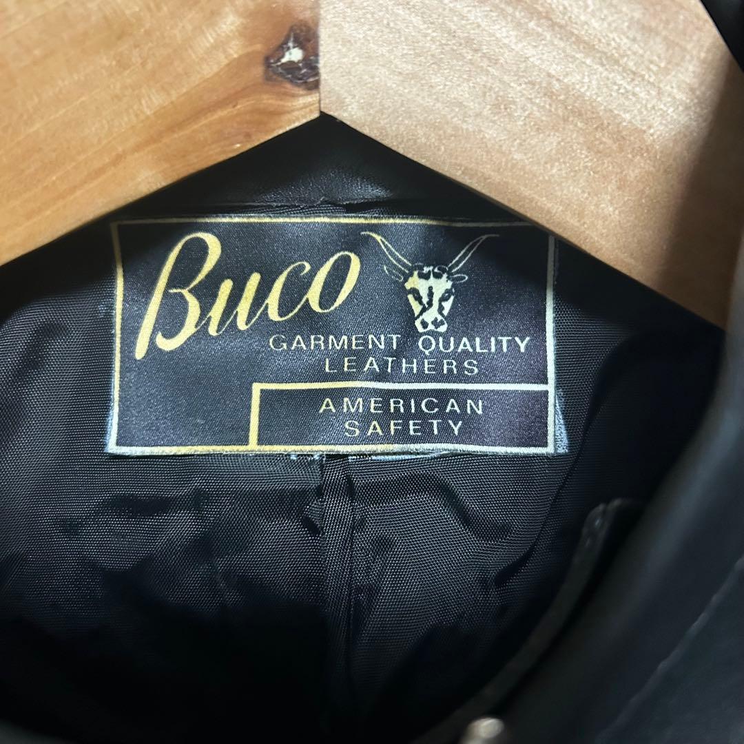【デッドストック】BUCO ブコ　革ジャン　シングルライダース　ヴィンテージ40