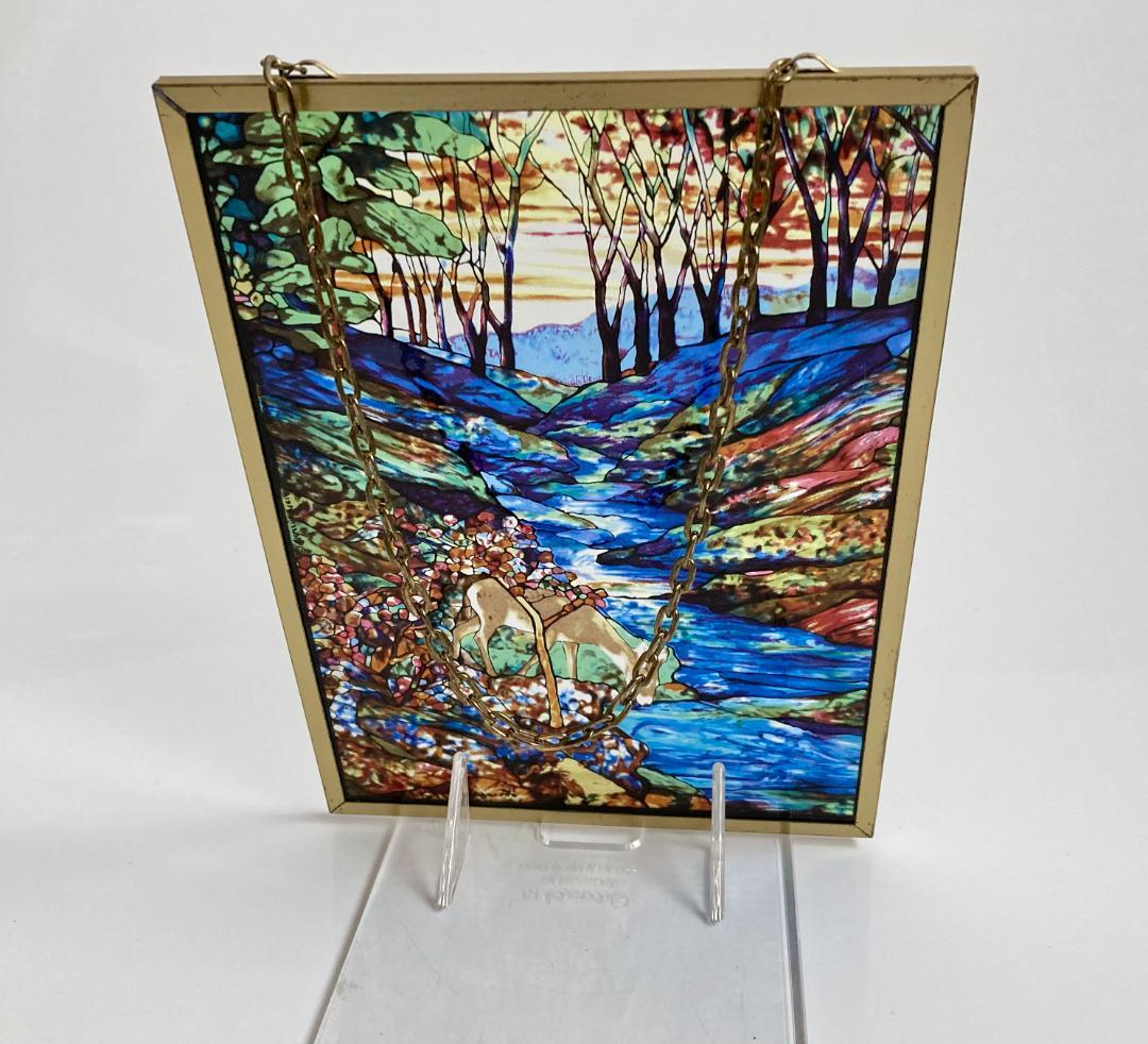 ルイス・C・ティファニー 鹿 ステンドグラス グラスマスターズ Tiffany