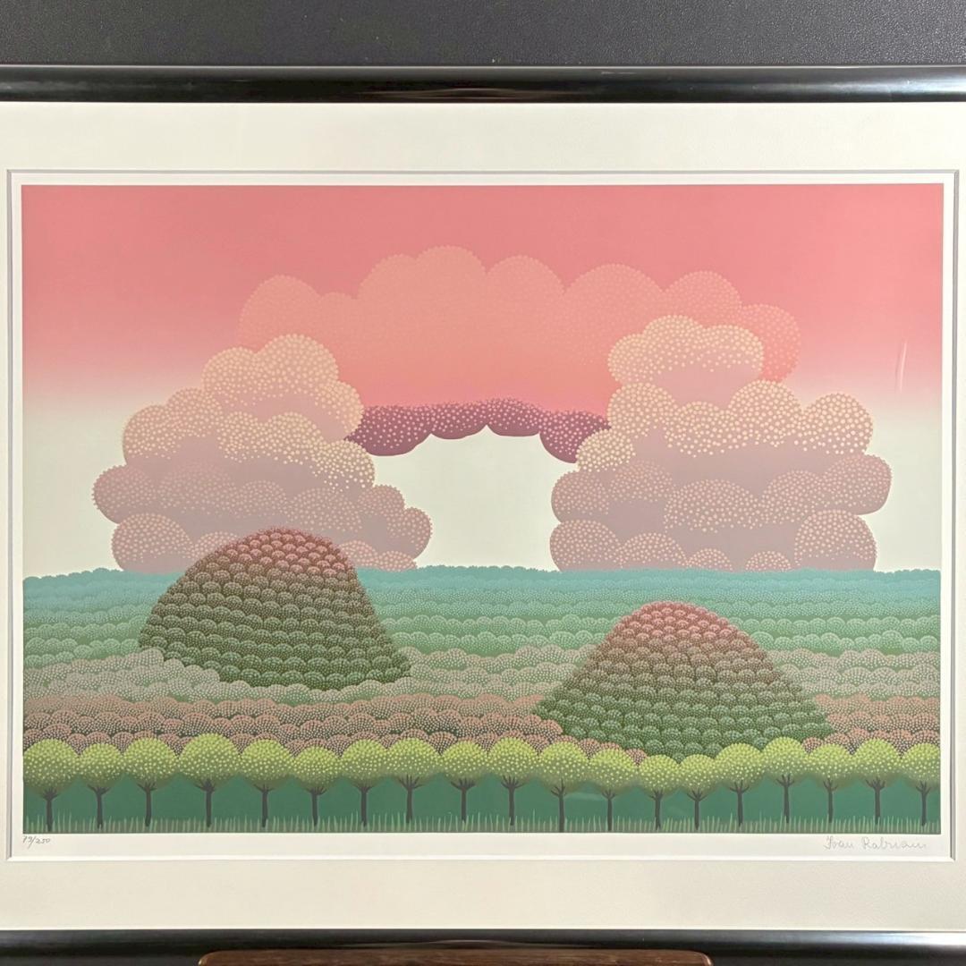 美品 イワン・ラブジン「イベリスク」リトグラフ 大作 直筆サイン入り 額縁入り