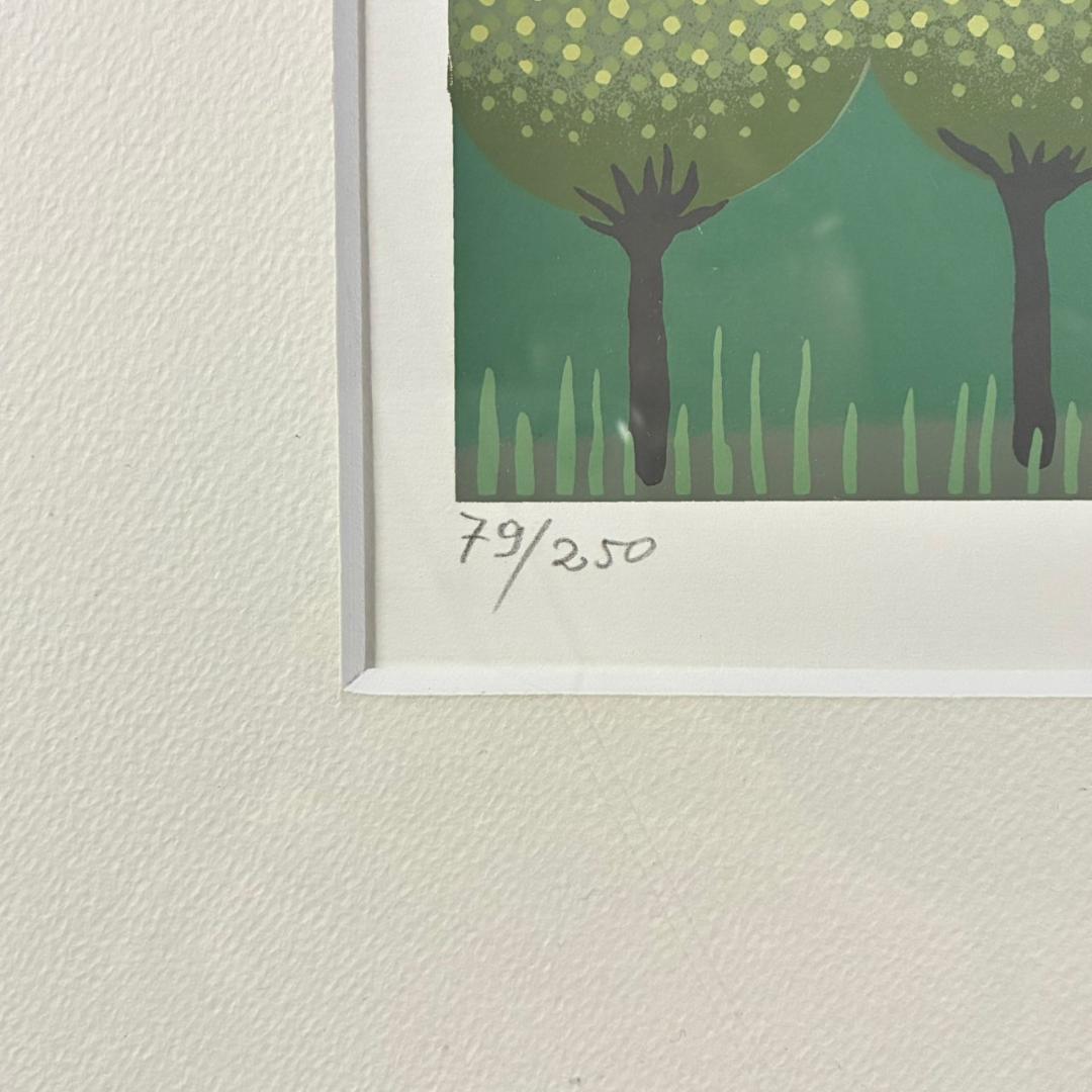 美品 イワン・ラブジン「イベリスク」リトグラフ 大作 直筆サイン入り 額縁入り