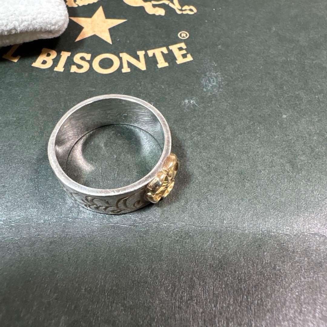 廃盤品TADY&KING アラベスク平打ちリングGPローズ 唐草17号