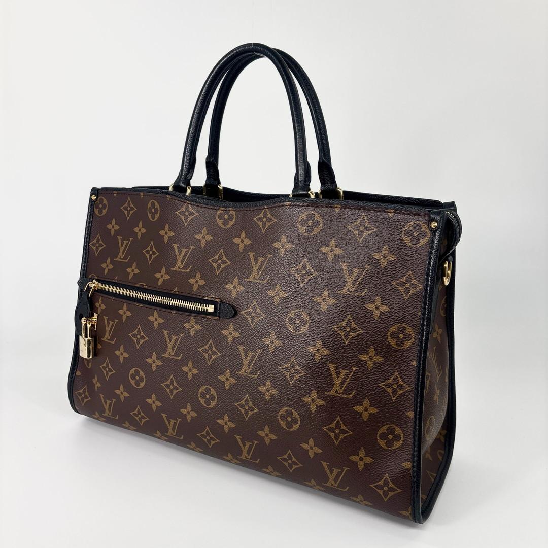 新品同様 ルイヴィトン ポパンクールMM モノグラム マカサー ハンドバッグ