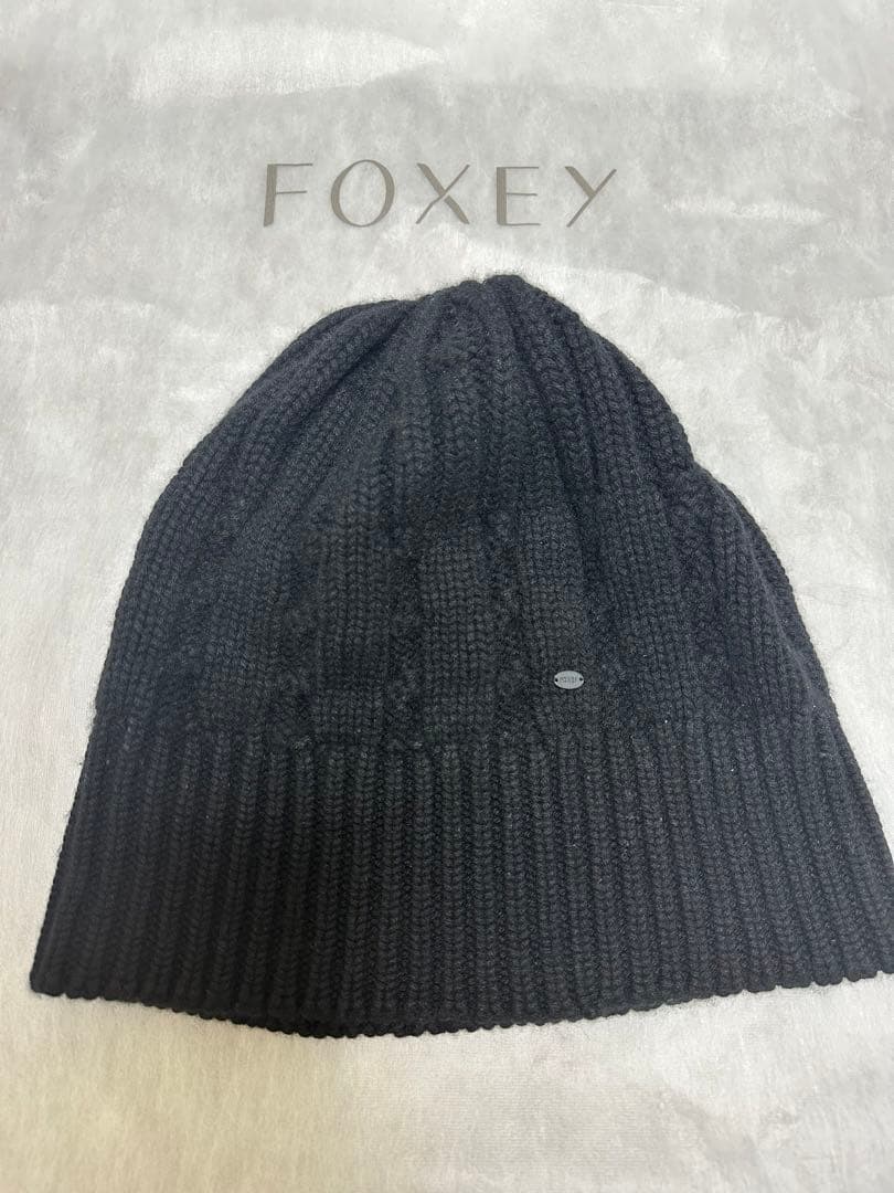 Foxeyカシミヤニット帽