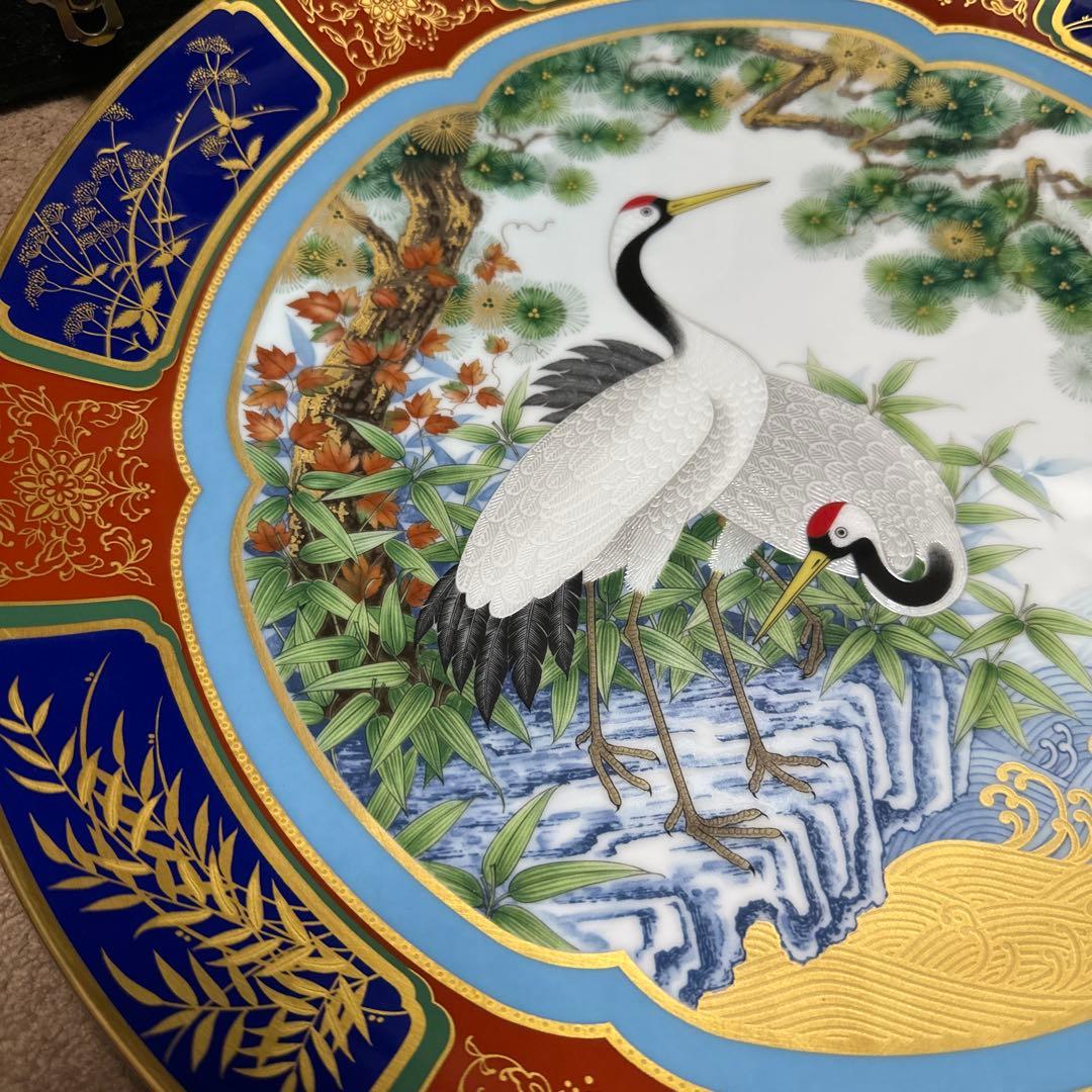 【ノリタケ】　 「紀年額皿1979-3000／2049限定品」　ケース付き　優雅