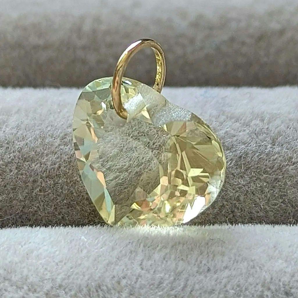 ♢N♢K18 ピンクスピネル＋レモンクォーツ チャーム