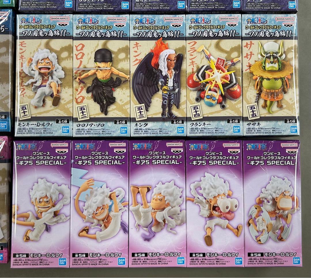 【新品未開封】ワーコレ ワノ国鬼ヶ島編コンプ+ギア5スペシャル 計60体