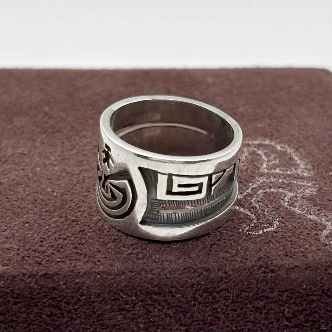 ホピ族 ルシオンバ マンインザメイズ リング 9号 希少