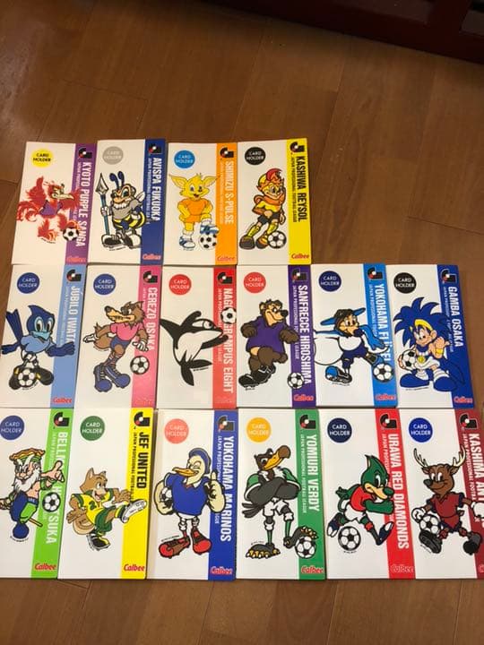 【更に値下げ】Ｊリーグチップスカード、カードホルダー