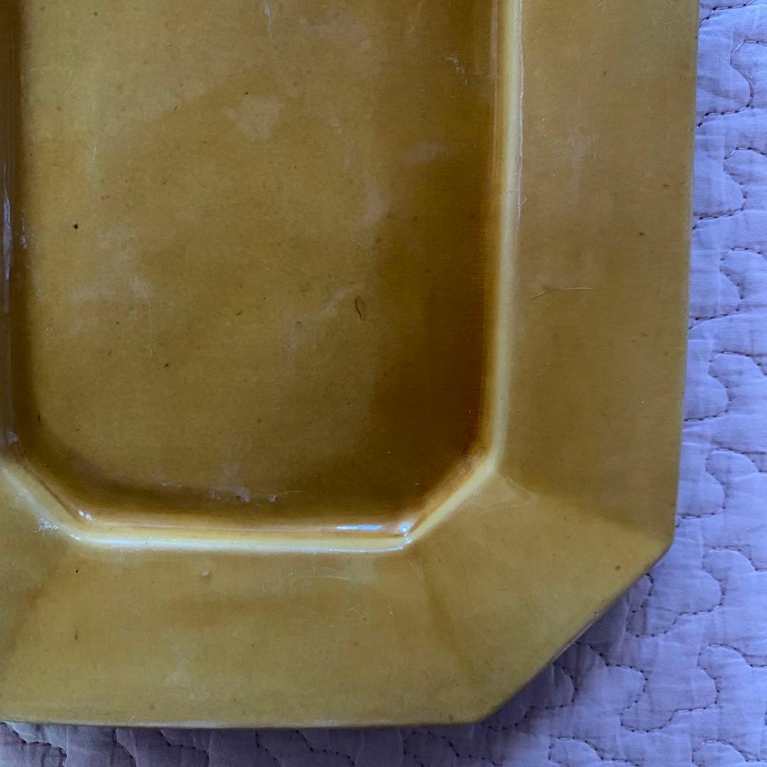 珉平焼　無地　額皿　柄なし