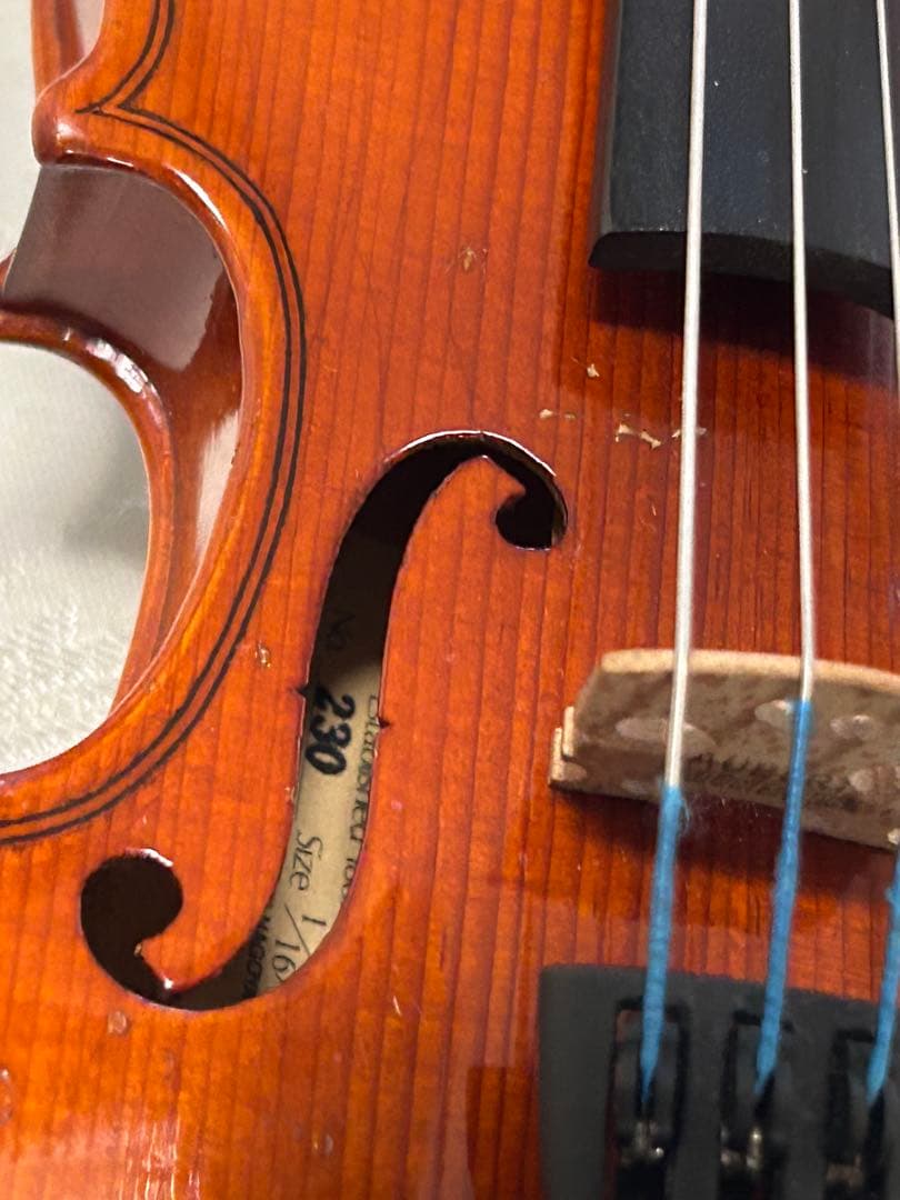 SUZUKIバイオリン 1/16 No230 弓・ケース付　基本メンテ済み