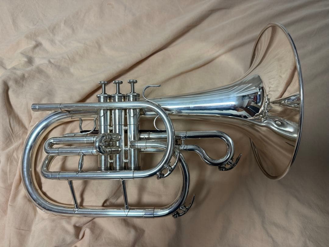 ダイナスティ　マーチング　メロフォンビューグル　M363　Ｇ管　マウスピース付き