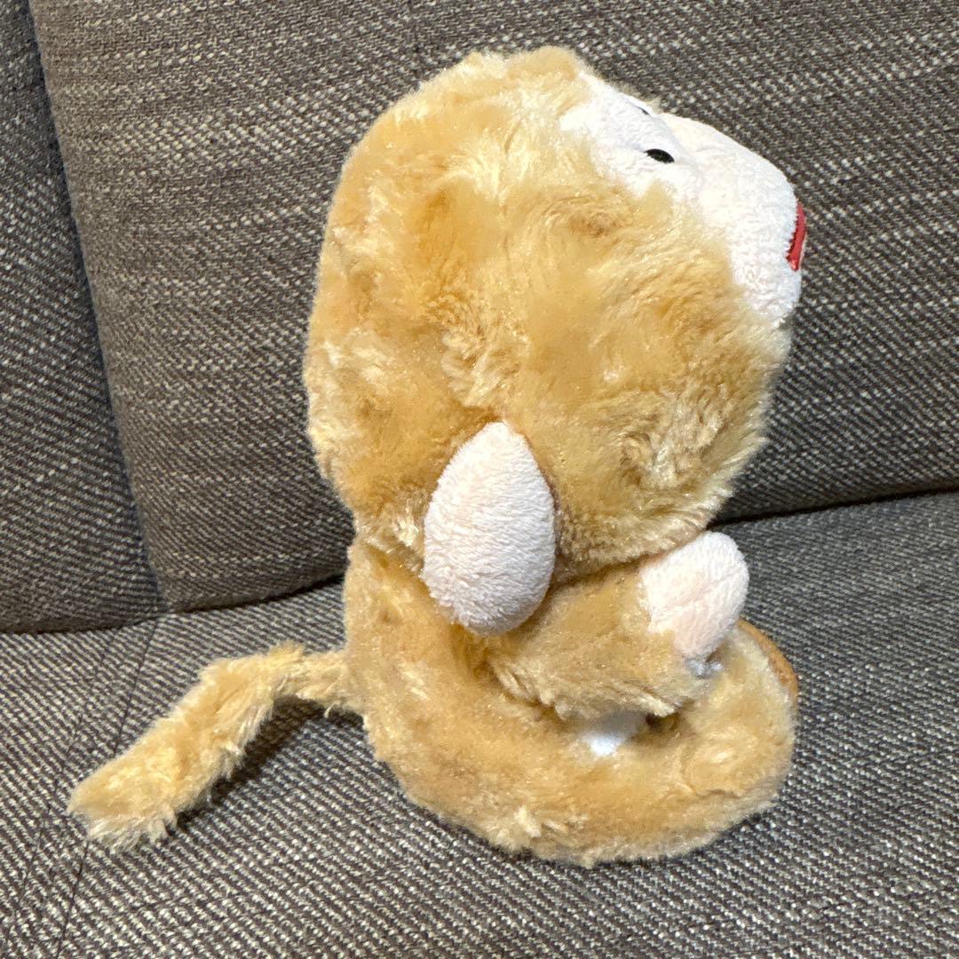 くまが猿の着ぐるみを着た　ぬいぐるみ　縦17×14cm