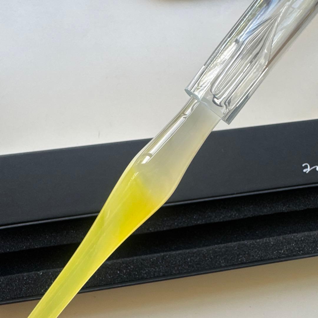 aun ガラスペン 灯す　レモンドロンプ(F) 【新品未使用】