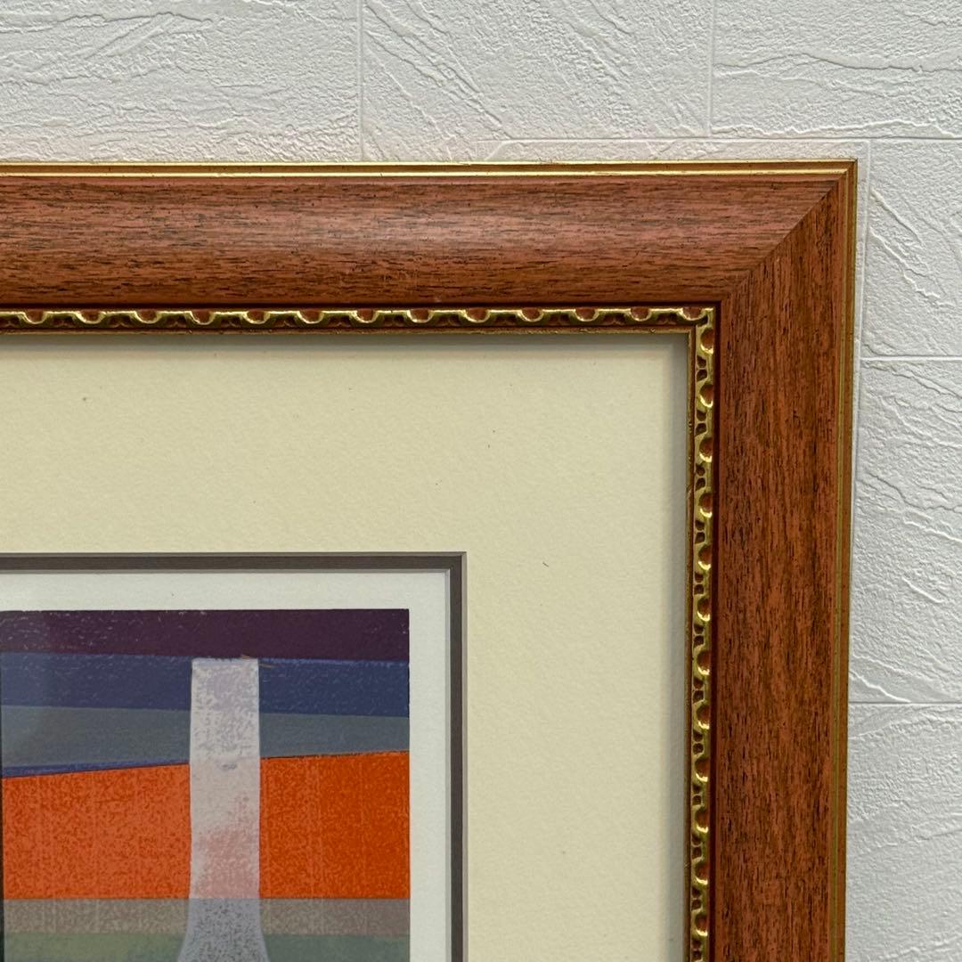 H19KZ12c 天津恵 シルクスクリーン版画 額装 142/200 真作保証