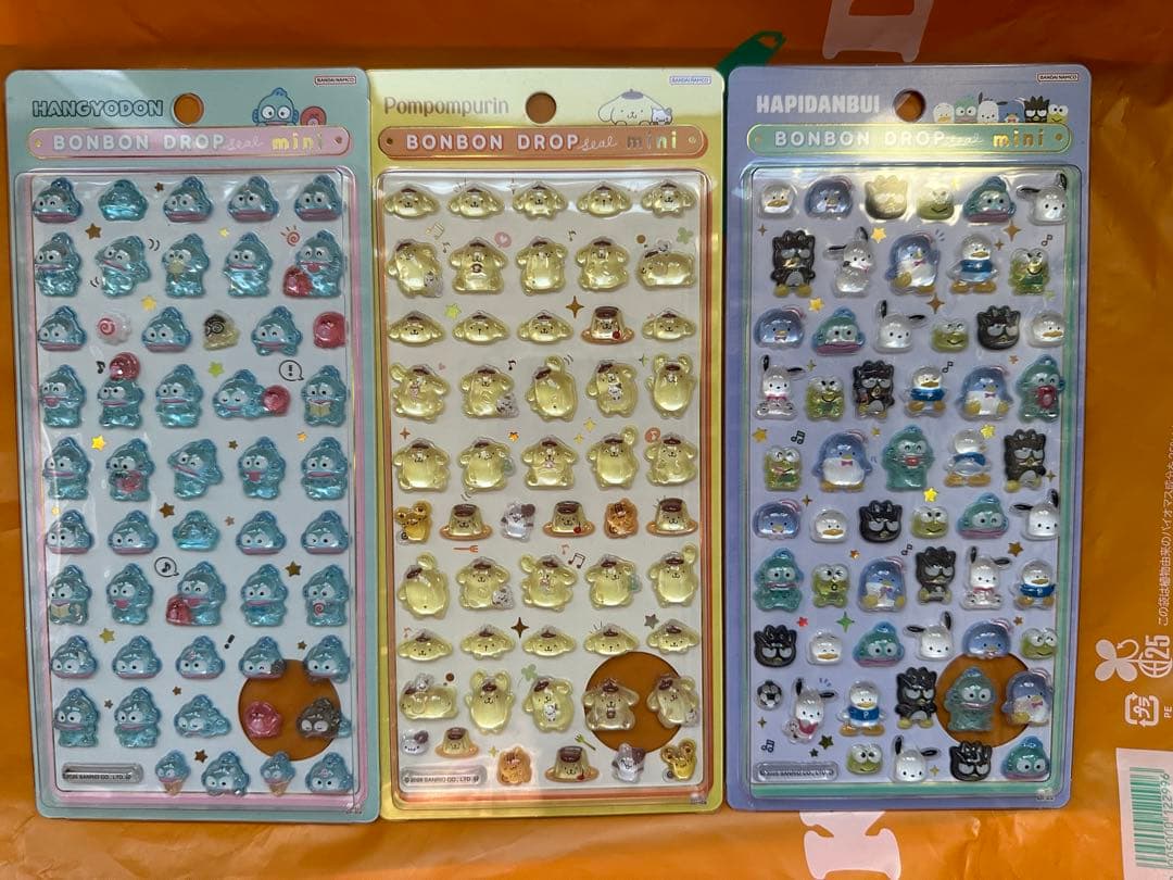 【国内正規品】 ボンボンドロップシール ミニ サンリオ コンプリート 8種