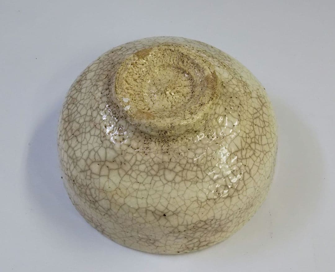 茶道具 茶碗 高麗写 雨漏手 萬古焼 松古窯 佐久間芳丘 裏千家 鵬雲斎 箱書