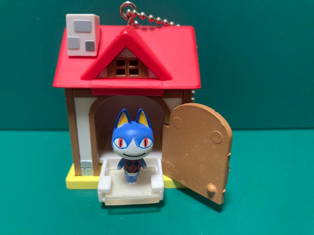 ユージン　おいでよどうぶつの森　ミニミニハウスキーチェーン　フィギュア