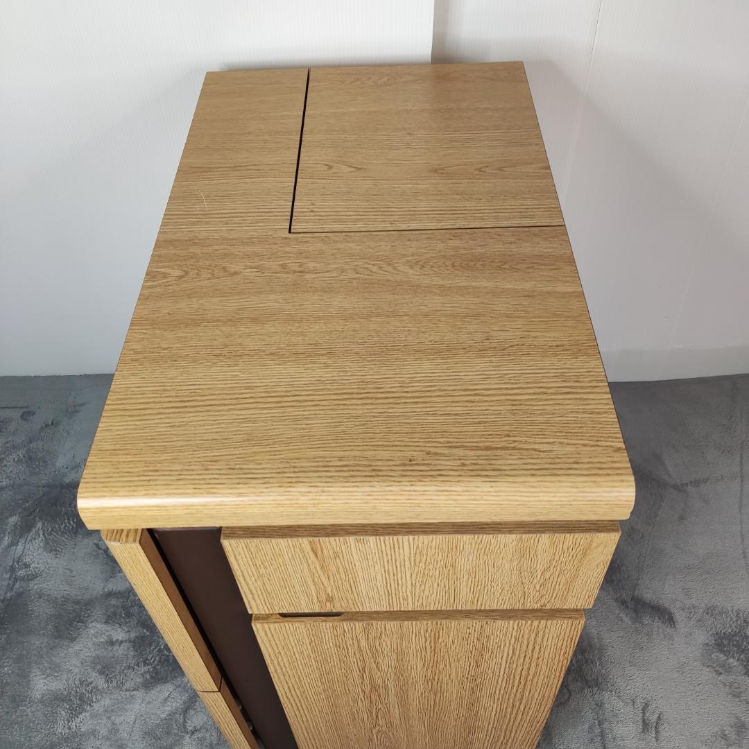 ブラザー工業　ミシン台　折りたたみ式 コンパクトキャビネット　昭和レトロ