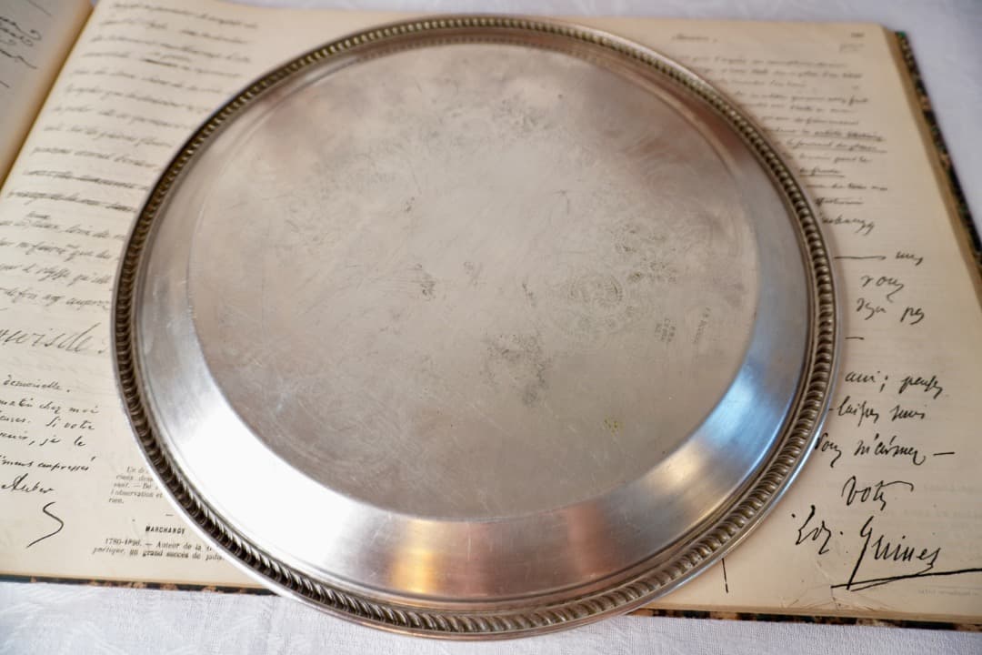 アメリカ ヴィンテージ シルバープレート トレー