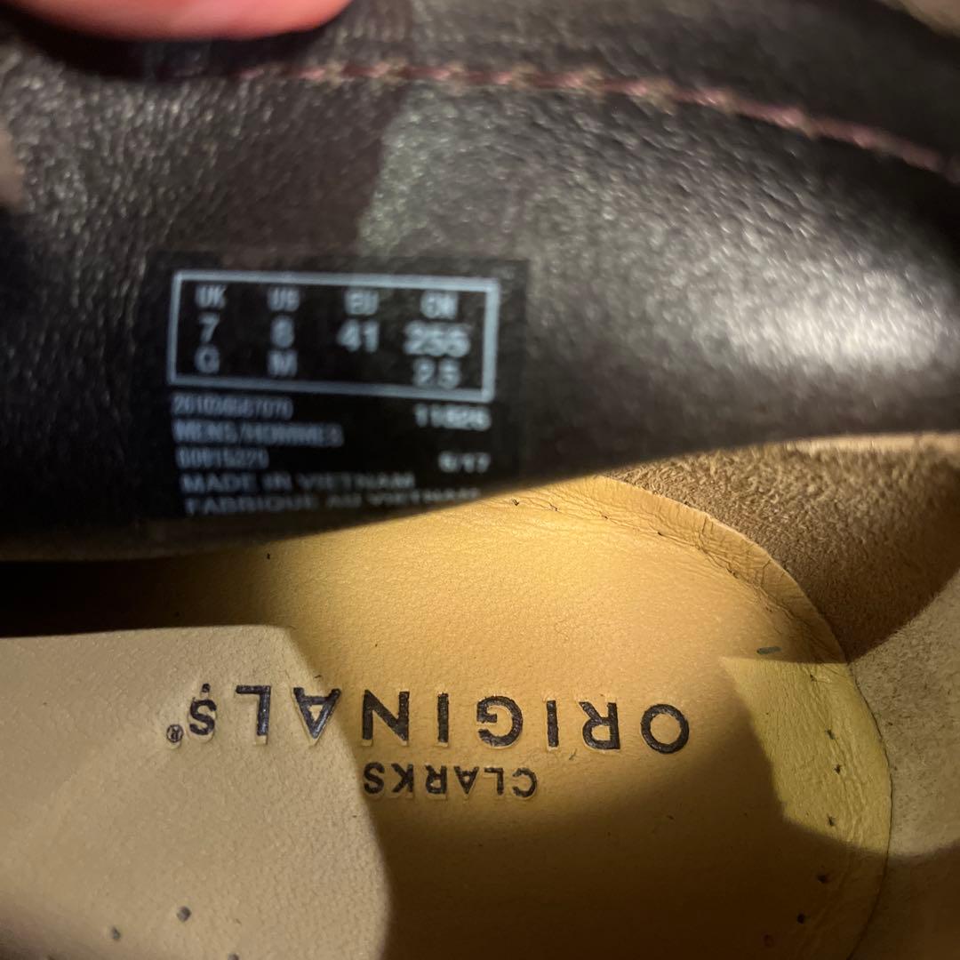 クラークス ワラビー オリジナル ダークブラウン スエード 美品