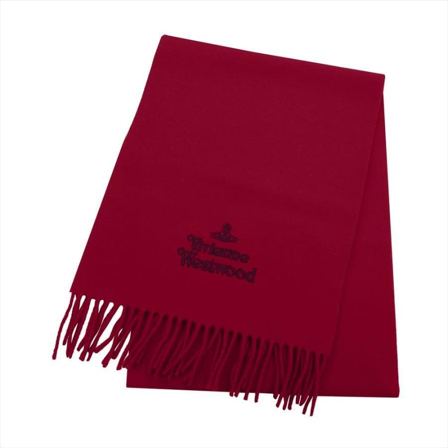 新品BOX/タグ付 ヴィヴィアンウエストウッド マフラー レッド 赤 ブランド
