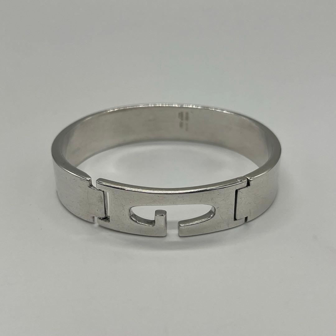 グッチ GUCCI Gカットアウト プレート バングル　SV925