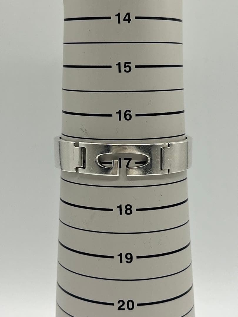 グッチ GUCCI Gカットアウト プレート バングル　SV925