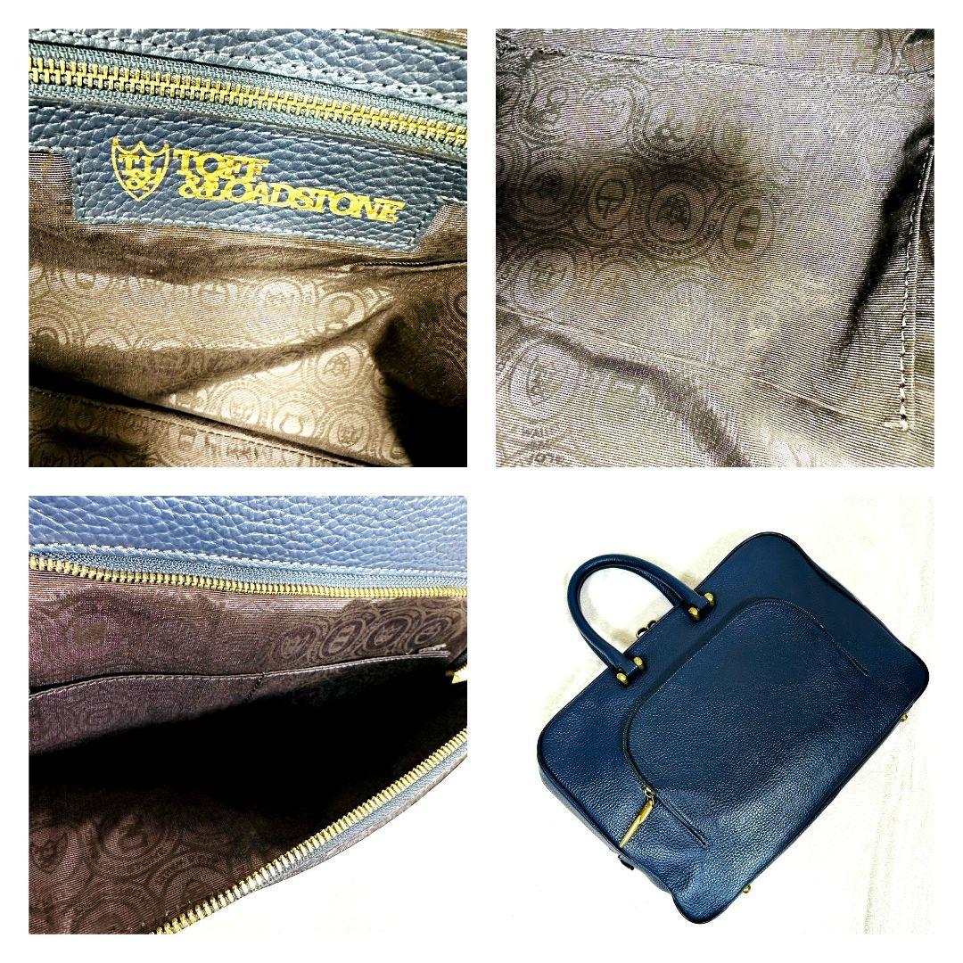 トフアンドロードストーン ミスター ビジネスバッグ ブリーフケース シボ革